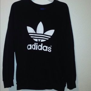 Oversized adidas crew neck